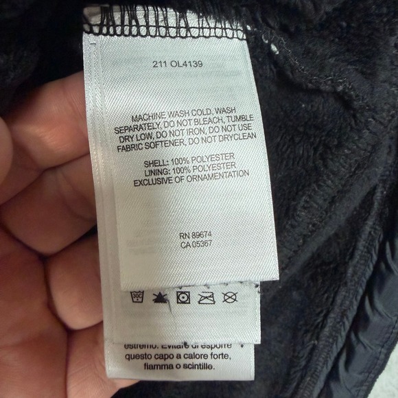 Mountain Hardwear Womens Black Full Zip Fleece Jacket Outdoor L Mock Neck Hiking - Picture 13 of 13